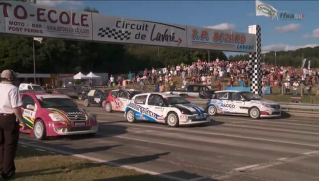 Finale animée en rallycross Super 1600 à lavaré