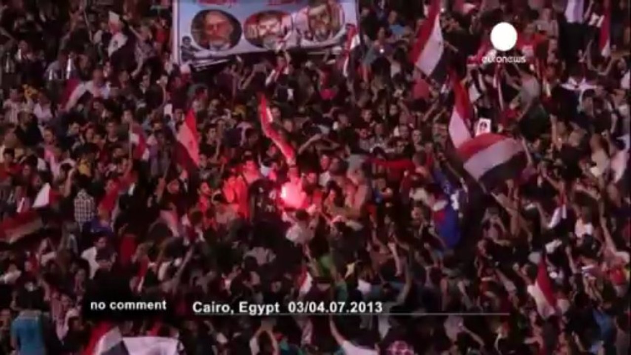 Scène de joie en Egypte après l'éviction... - no comment