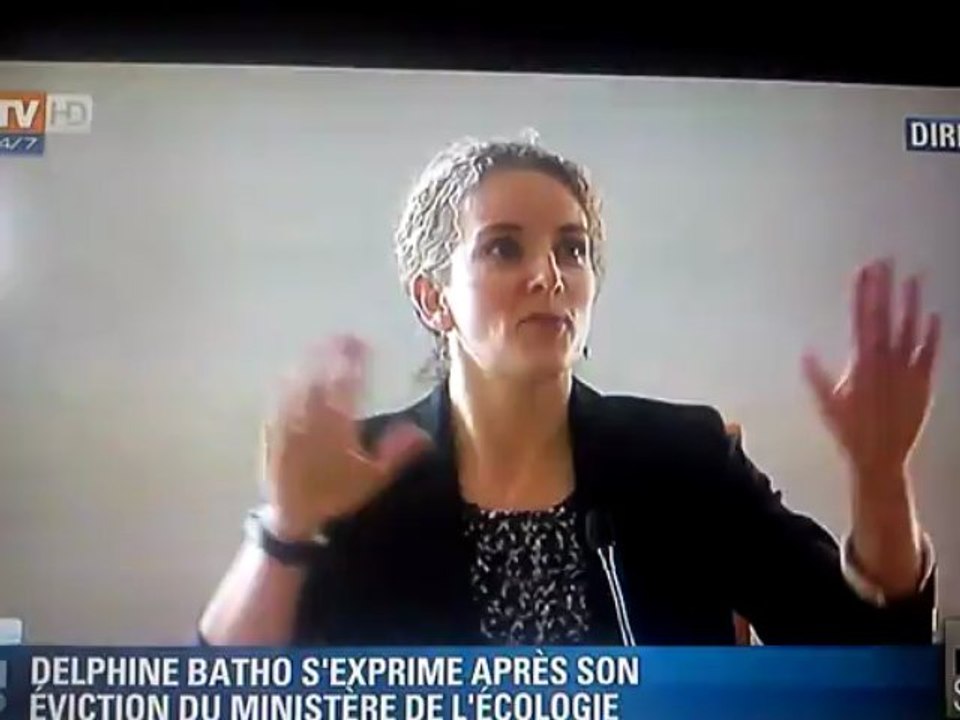 Delphine Batho conférence de presse après limogeage
