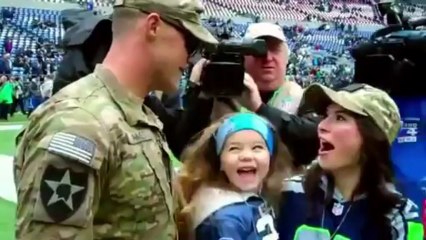 Members of the military return home to reunite with their families