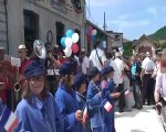 Inauguration Mastrou  train vivarais - Accueil fanfare de Lamastre-