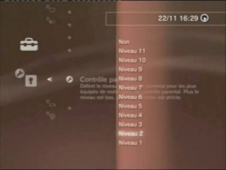 Contrôle parental sur Playstation 3 (PS3)