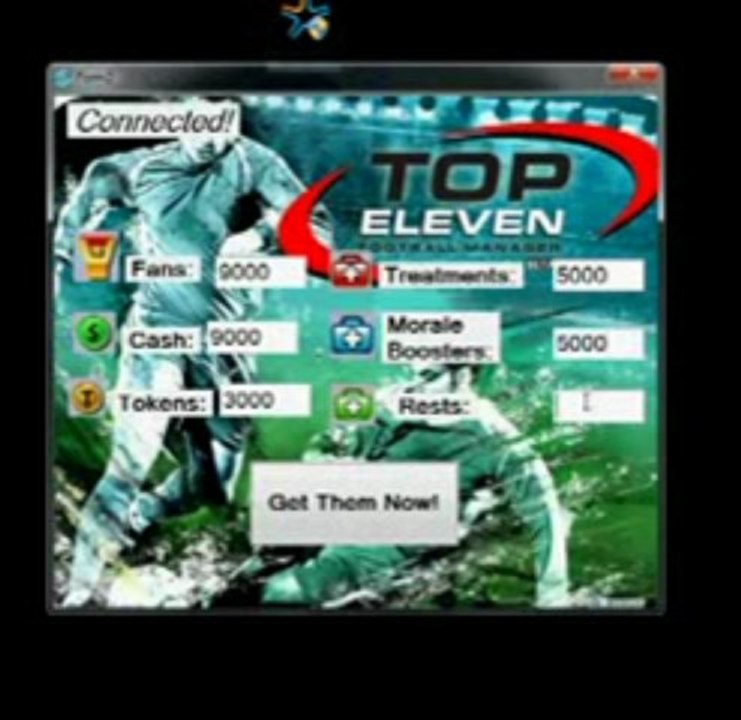 Latest Top eleven be a fotball manager hack tool 2013 100% work