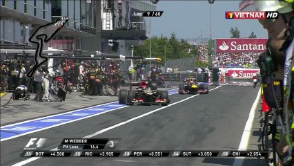 Mark Webber Pit Stop - German GP 2013