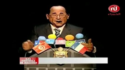 Hollande en Tunisie vue par les Guignols... du Maghreb