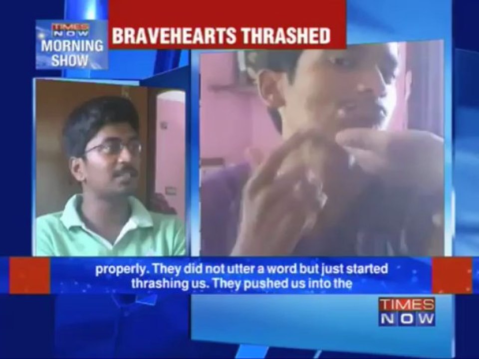 Thrashed for opposing harassment