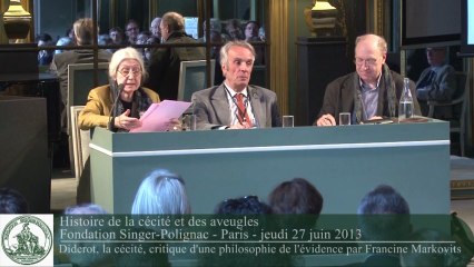 Histoire de la cécité et des aveugles - Francine Markovits