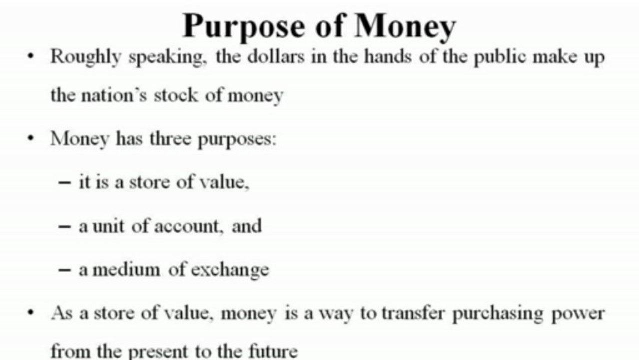Functions of Money : Economics Homework Help by Classof1.com