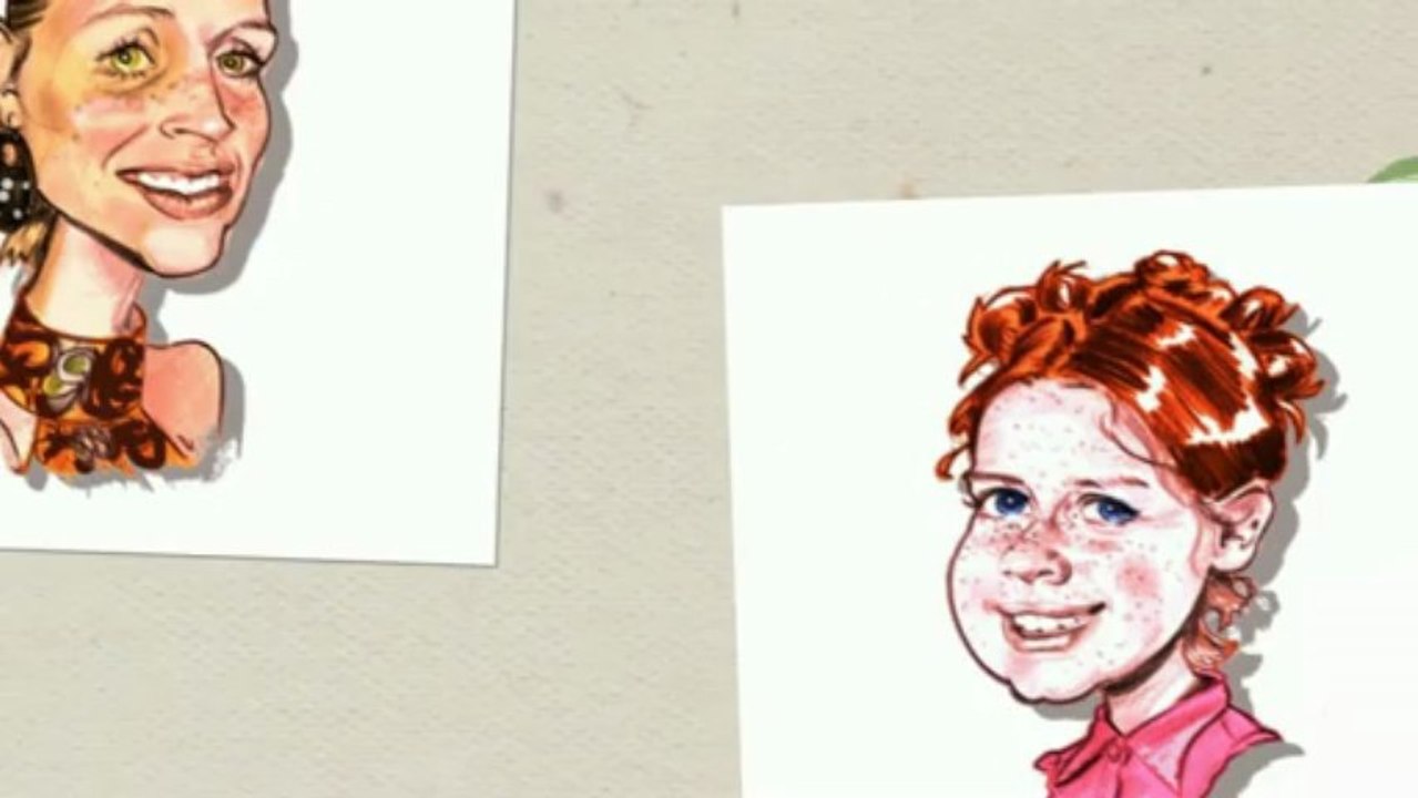 Affiche caricature personnalisée en couleur