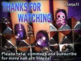 *Girly Skull Nail Art Design* - Short Nails