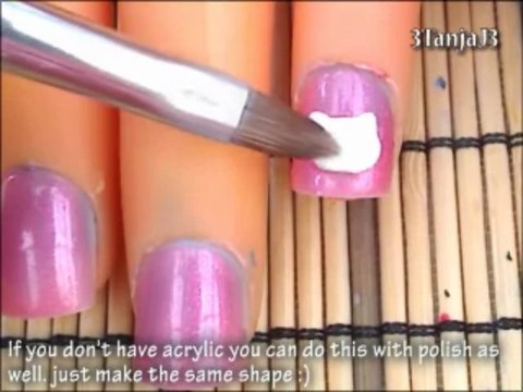 Sanrio #6: *Hello Kitty* 3D Acrylic - Short Nail Art Design Tutorial