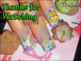 *Care Bear* 3D Acrylic Nail Art Design