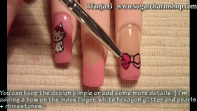 Sanrio #9: *Charmmy Kitty* Nail Art Design Tutorial