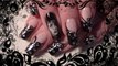 Johnny Depp; Edward Scissorhands inspired nail art
