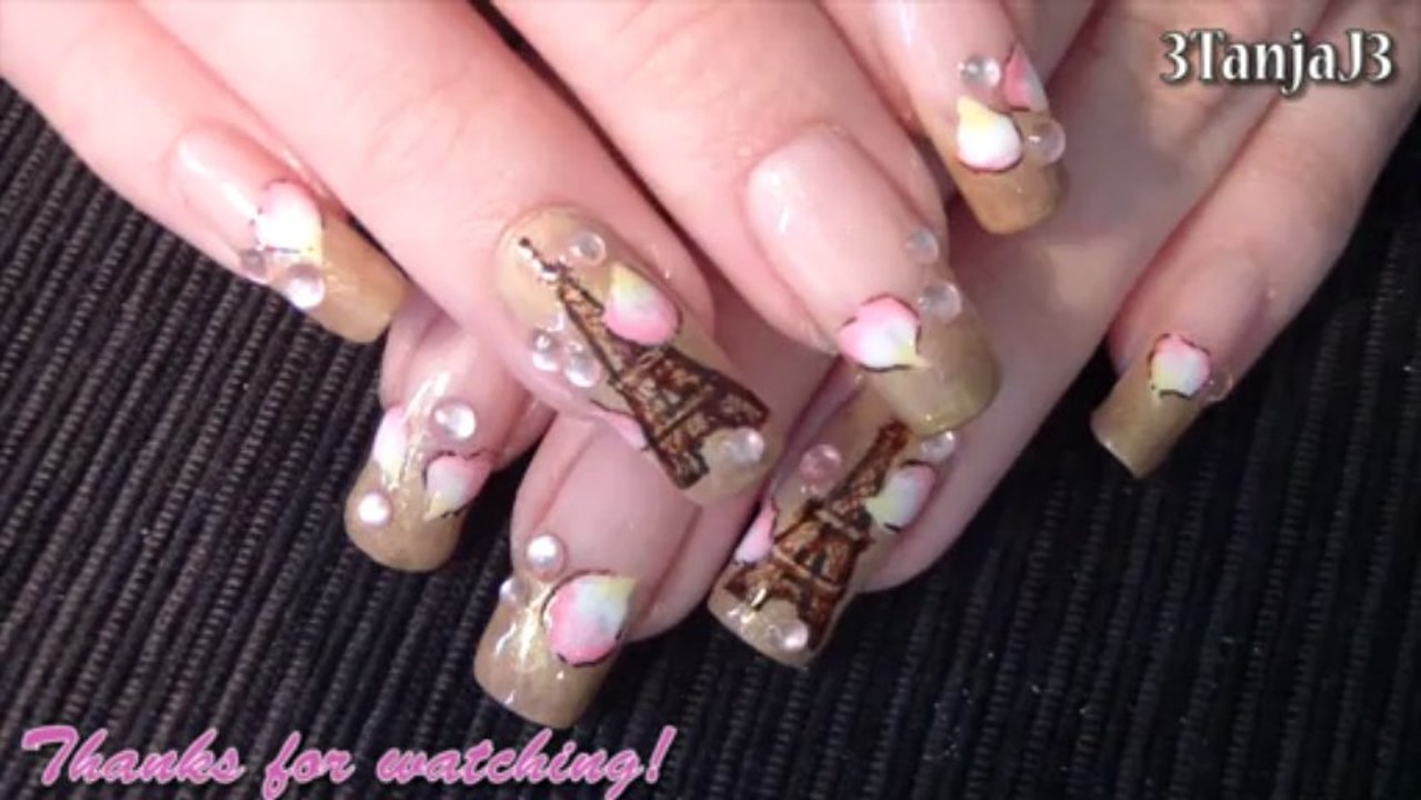 *Love story in Paris* Nail art tutorial