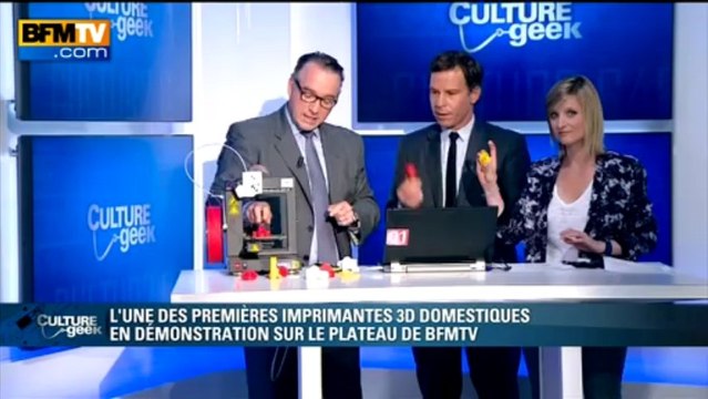 Culture Geek: une imprimante 3D domestique en démonstration sur BFMTV - 05/07