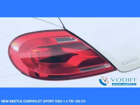 VODIFF : VOLKSWAGEN OCCASION ALSACE : NEW BEETLE CABRIOLET SPORT DSG 1.4 TSI 160 CV