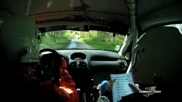 rallye du Forez 2013 camera embarquée olivier-perret 206 rc
