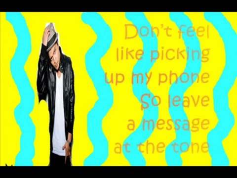Bruno Mars - The Lazy Song (Karaoke_Instrumental With Lyrics in video)