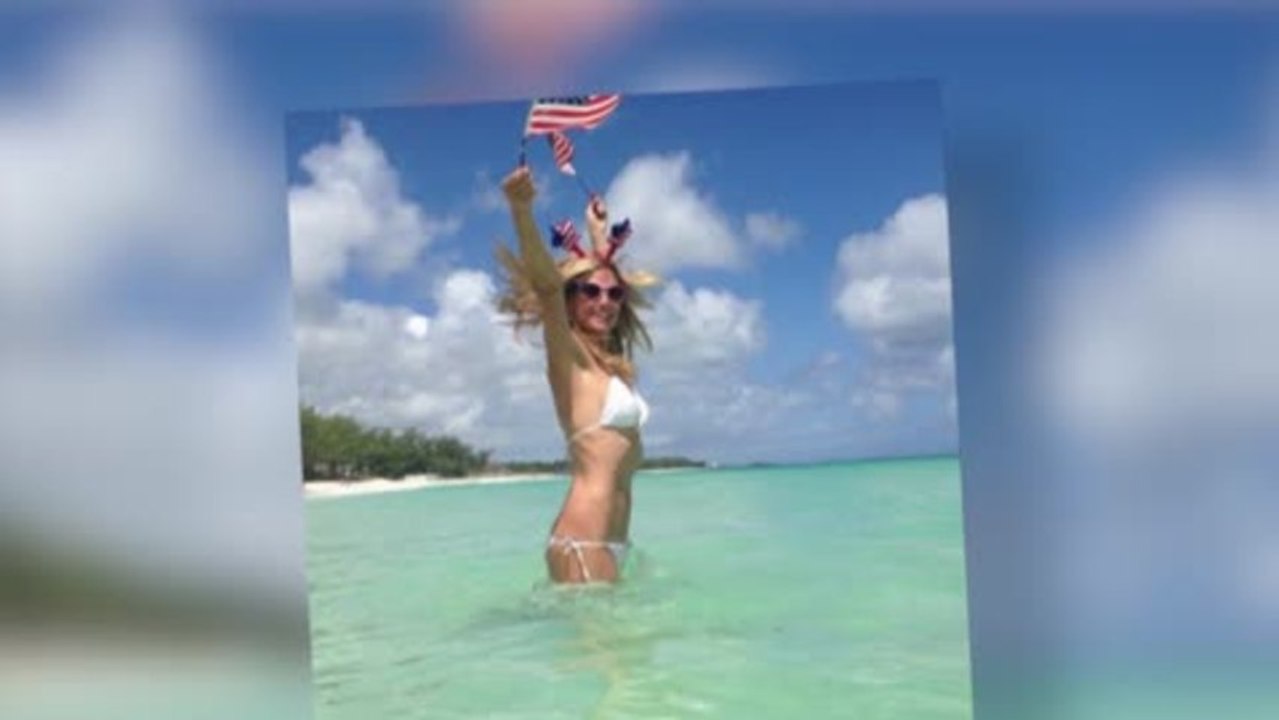 Heidi Klum zeigt Flagge
