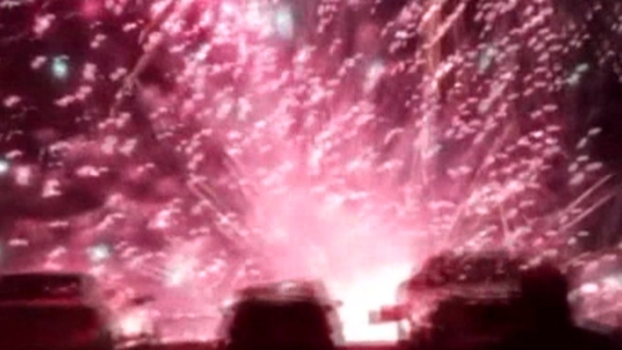 Amateur video captures California fireworks accident