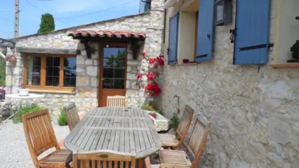 Vente Mas Provençal en pierre à Vence - vue panoramique - 100 m² sur terrain de 1850.00 m²