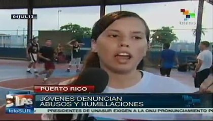 Jóvenes en caminata por la libertad de Oscar López Rivera