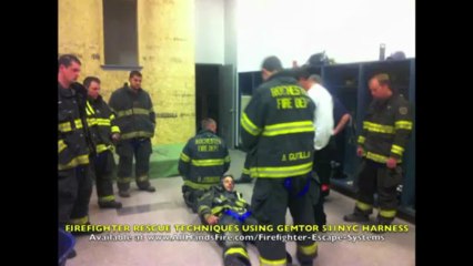 Rochester NY Firefighter Escape Bailout Training Gemtor Harness & Sterling F4