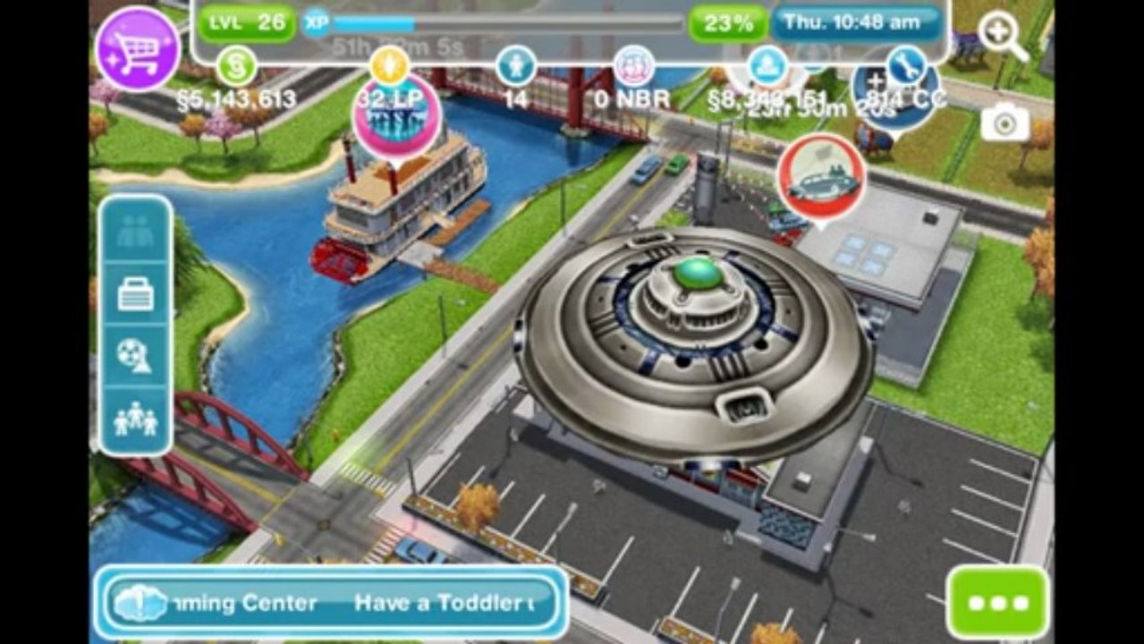 (Sims Freeplay) These are more full shots of the ufo if you are interested!