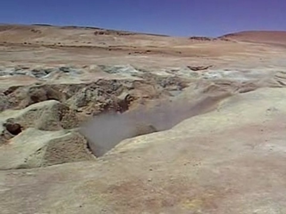 Geysers sur l'Altiplano Bolivien