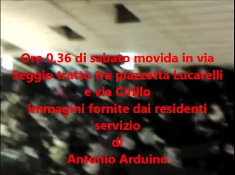 Aversa (CE) - Via Seggio, il caos della movida (05.07.13)