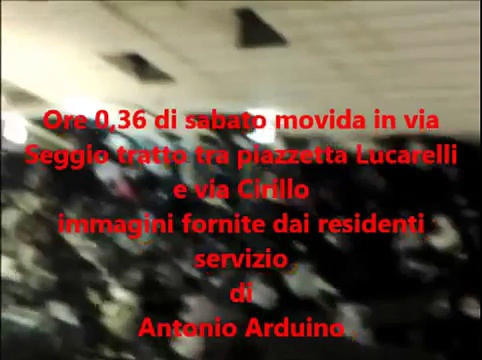 Aversa (CE) - Via Seggio, il caos della movida (05.07.13)