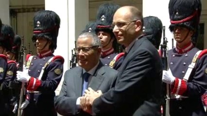 Download Video: Roma - Incontro Letta - Ali Zidan Mohammed, l'arrivo (04.07.13)