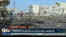 Fuertes marejadas afectan a zonas costeras de Chile y Per