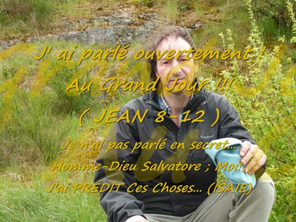 INRI,PAX"Célébrez la Gloire de JESUS-CHRIST!" SalvatoreCali(Actes;Philippiens;Jean8-12)