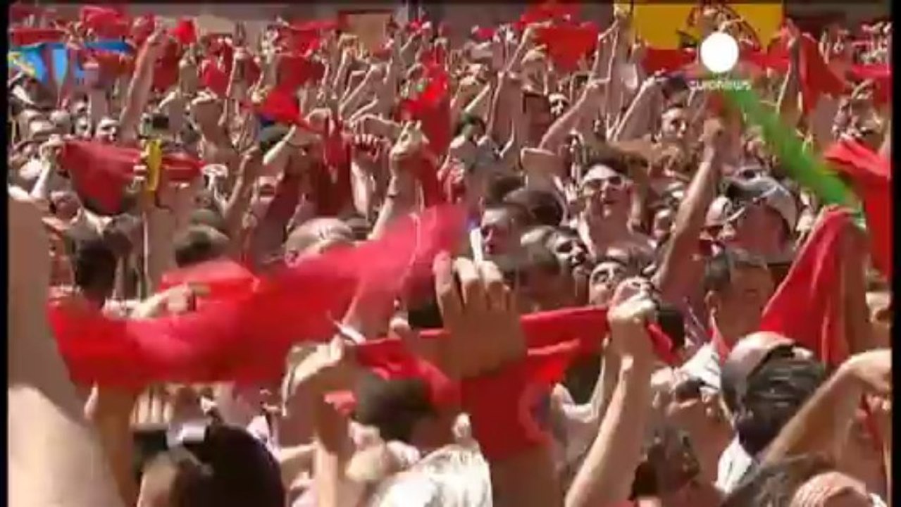 Pamplona'da 48 boğaya 48 tabut