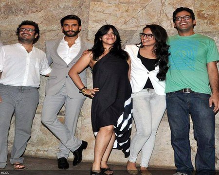 Ranveer Singh & Sonakshi Sinha at Lootera screening