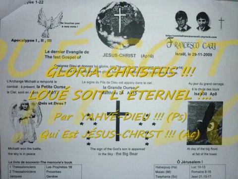 INRI,PAX Celebrate the Glory of JESUS-CHRIST! SalvatoreCali(Acts;John8-12;Philippians)