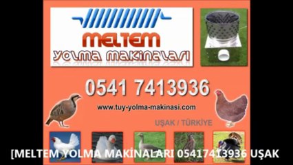 BILDIRCIN TÜYÜ YOLMA MAKİNASI YENİ
