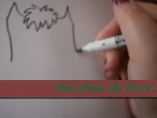 How to Draw a Cartoon Horse - Step by Step