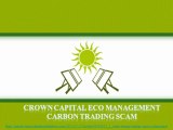 Crown Capital Eco Management: Forget scam, solar energy has lot of potential, VS