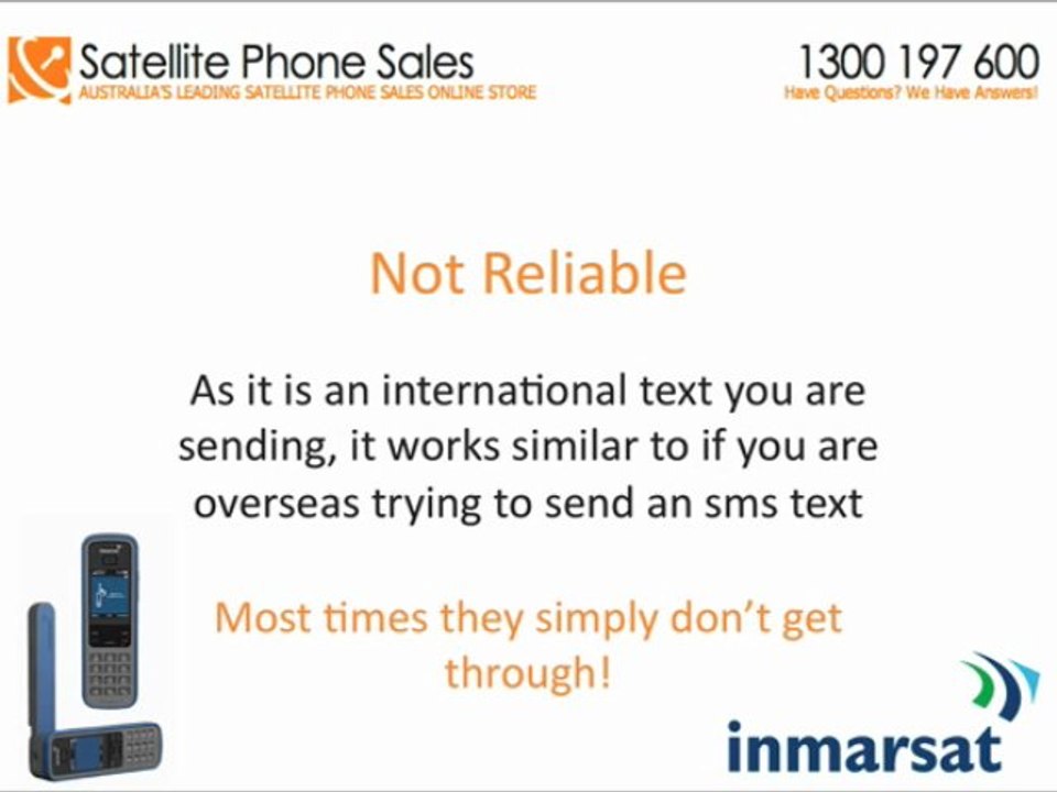 Am I Able To Receive Sms With My Isatphone Pro Satellite Phone