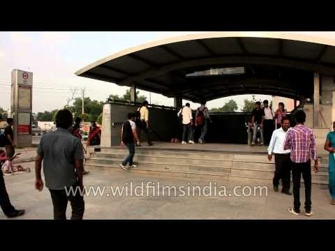 The always busy Saket metro Station