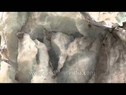 Grey snow or ancient glacial ice? Gaumukh- Birth place of the Ganges
