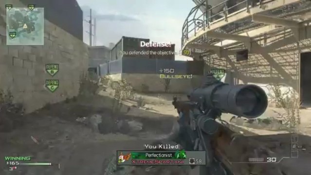 MW3 Dome Domination Throwing Knife Tutorial / Throwing Knife Spots