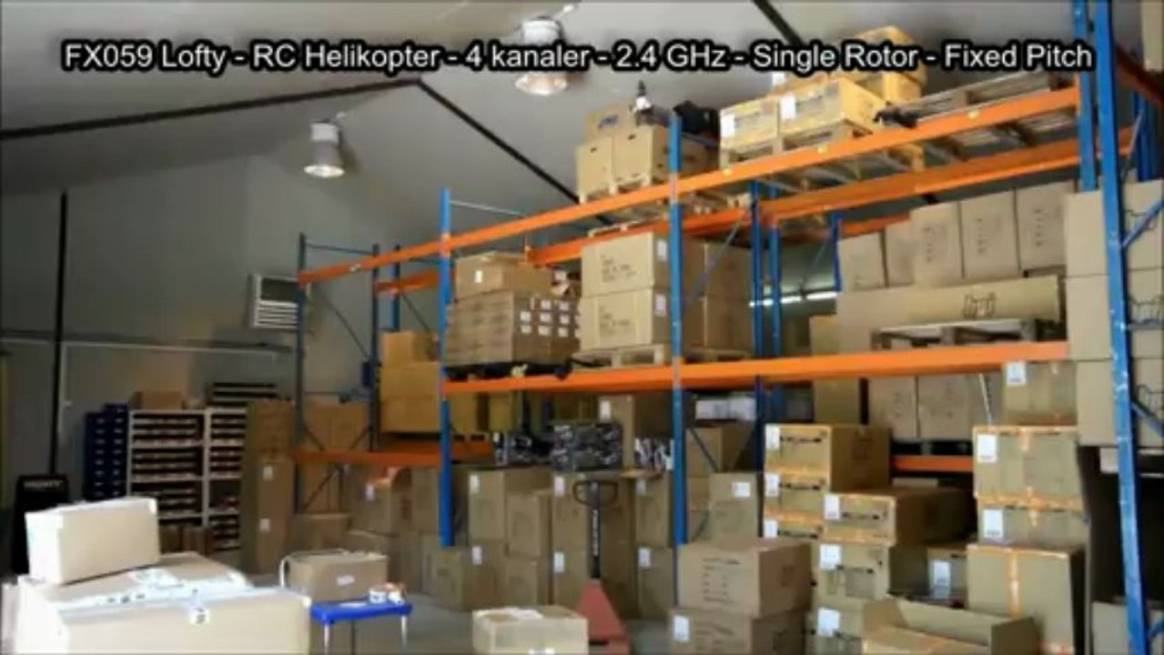 FX059 Lofty RTF Single Rotor RC Helikopter - 2.4 GHz - 4 Kanals﻿﻿