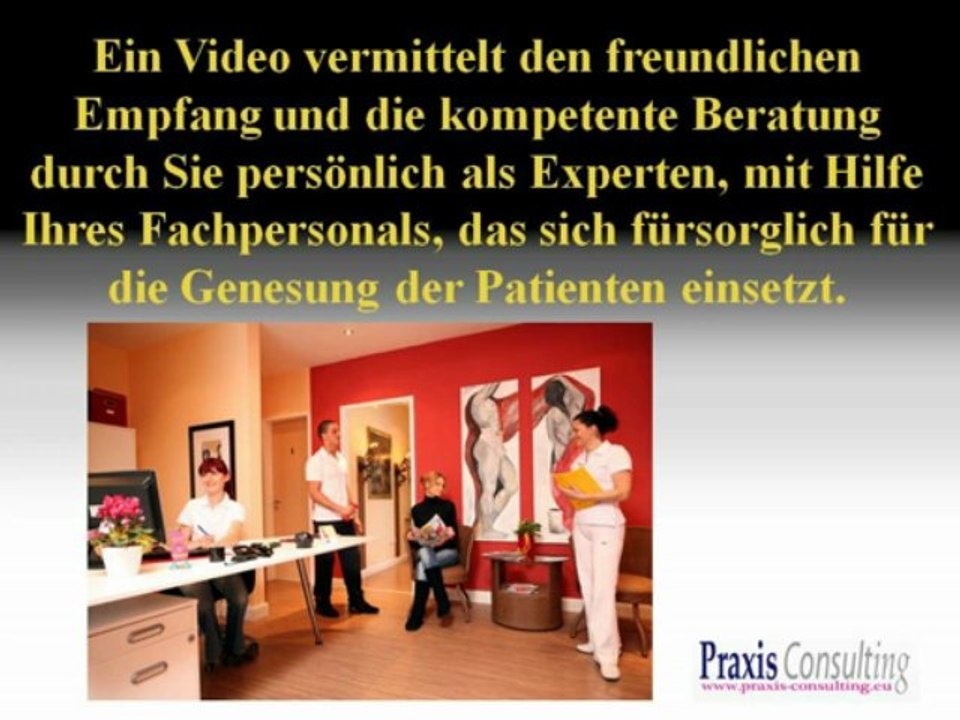 Praxisfilm für den Arzt, Heilpraktiker oder Gesundheitsinstitut