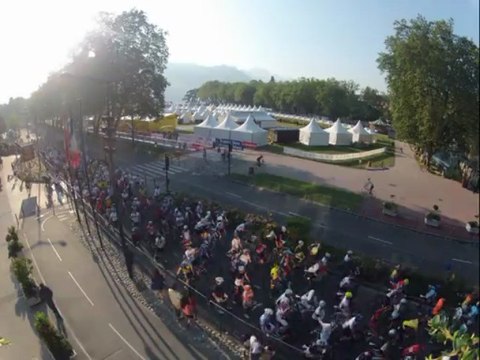 L'Etape du Tour Annecy-Semnoz - Départ en time lapse