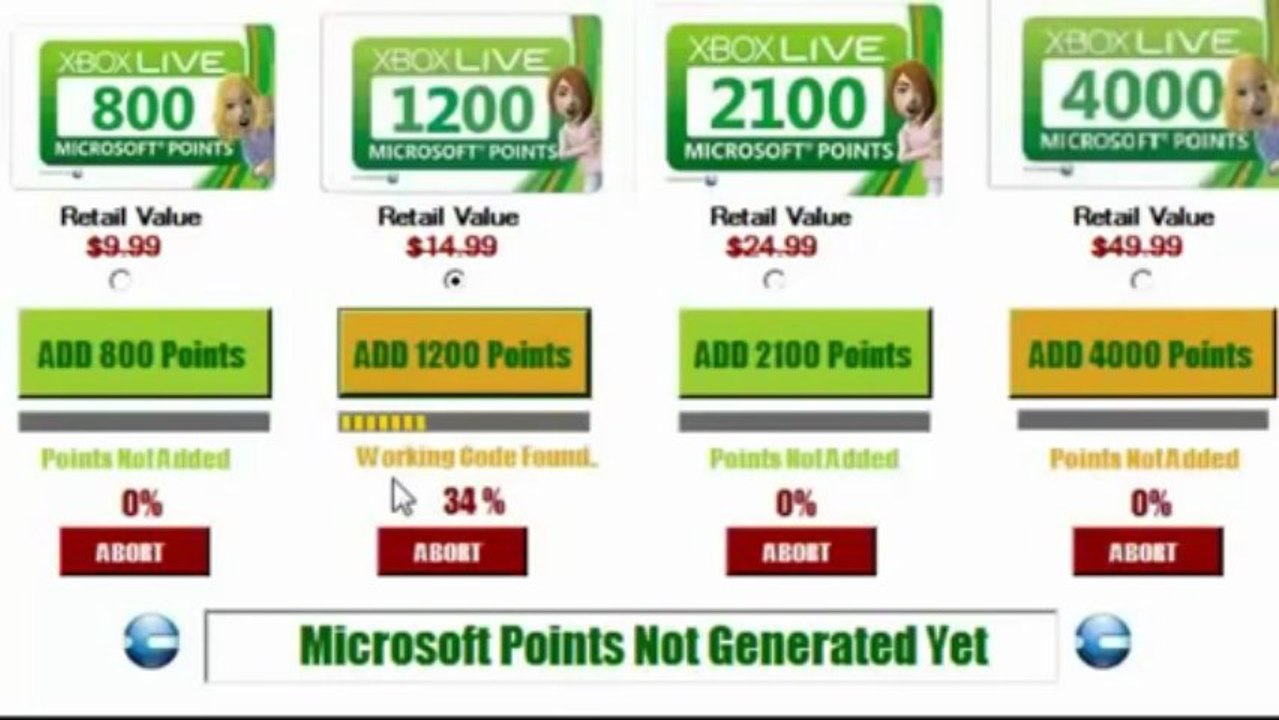 Microsoft Points Generator [UPDATED] [2013]