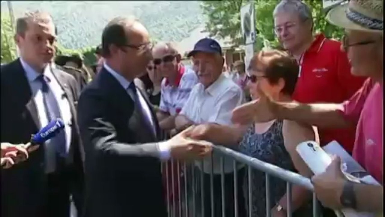 Hollande prône le retour des touristes dans les Pyrénées après les inondations